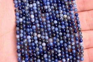 Natural Sodalite AB 6 MM Round Smooth Beads Strand 15.5" For Jewelry - Picture 1 of 1