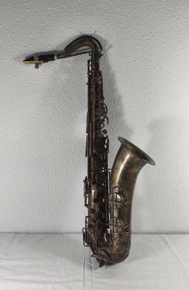 saxofón / saxofón antiguo "sonido mundial" con estuche de 1960 - Imagen 1 de 4