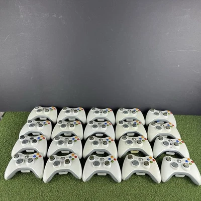 Pacchetto 20 controller Microsoft Xbox 360 SOLO pezzi di ricambio o riparazioni *k* - Immagine 1 di 4