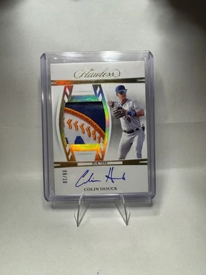 2024 Panini Flawless - Draft Patch Auto Colin Houck Gold /10 - Image 1 of 2