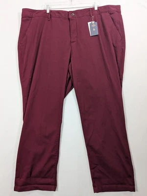 NWT St Johns Bay 24W Girlfriend Chino Wine Burgundy Secretly Slender Comfort - Image 1 of 4