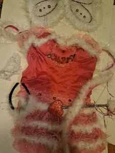 Cupids Kiss Pink Angel Sexy Woman Costume Fun World EXTRAS M/ L 10-14 - Picture 1 of 13