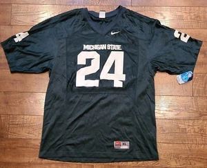 NEW WITH TAGS TEAM NIKE NCAA MICHIGAN STATE SPARTANS #24 FOOTBALL JERSEY SIZE XL - Picture 1 of 6