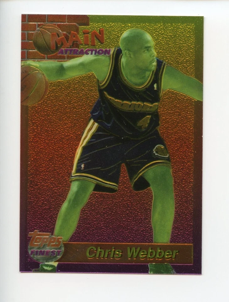 1993-94 FINEST CHRIS WEBBER MAIN ATTRACTION #9 RC - Image 1 of 1