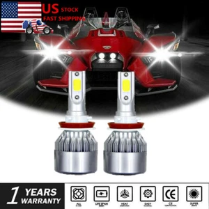For Polaris Slingshot S SL SLR LECenter-light White LED Headlight Kit Bulb PRD31 - Picture 1 of 12