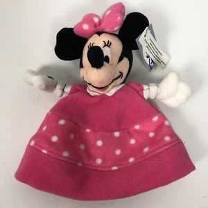 NWT The Disney Store Minnie Mouse Hat Baby 6-12 Months Plush Head Fleece - Picture 1 of 7
