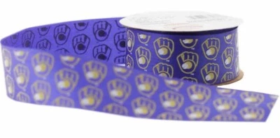 Milwaukee Brewers Ribbon - Licensed By Offray - Made In USA - Image 1 of 4