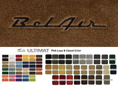 Alfombrillas delanteras Lloyd Ultimat Chevrolet Bel Air bordadas personalizadas (1953-1957) Foto 1 de 4