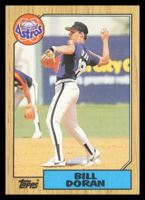 1987 Topps #472 Bill Doran Houston Astros Baseball Card - Image 1 of 2