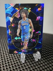 2022-23 Select Jaylin Williams Rookie Blue Cracked Ice Prizm #99 RC OKC Thunder - Picture 1 of 2