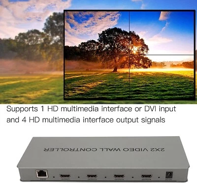 Video Wall Controller, 2X2 Video Image Processor, 4K LCD TV Wall Processor - Image 1 of 4