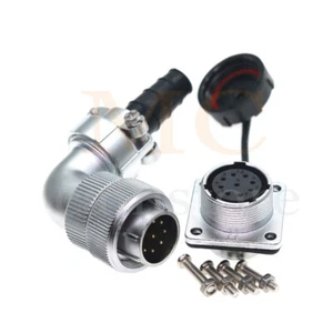 Conector de cable eléctrico Weipu WF20 9 pines enchufe, enchufe de codo de aviación IP67 - Imagen 1 de 6