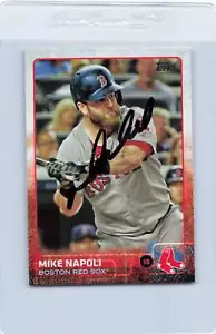 2015 Topps #130 Mike Napoli Red Sox signiertes Auto *K1964 - Bild 1 von 2