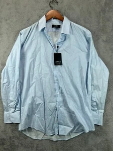NWT Mens 16 32 Dress Shirts Jones New York Stretch Button Up Blue Long Sleeve - Picture 1 of 10