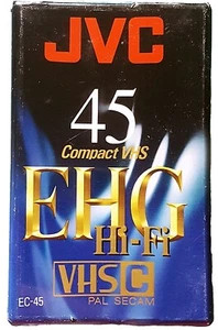 JVC EHG45 HI-FI - 1 x VHS-C - K7 VIDEO - JAPAN - PAL/SECAM - NEUVE - Photo 1/2