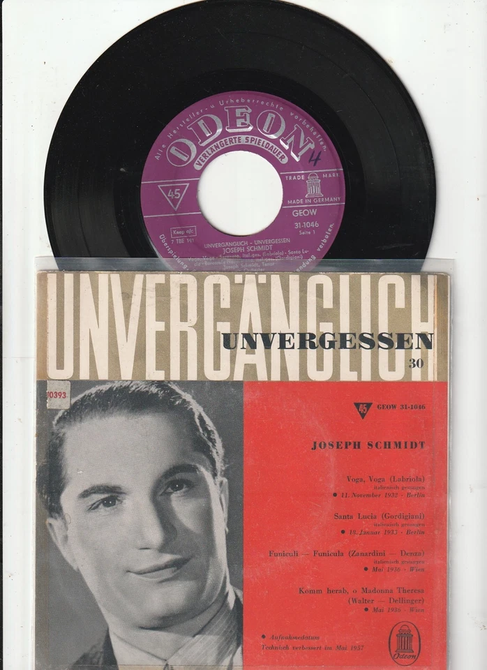 Joseph Schmidt - Unvergänglich, unvergessen Folge  30 - Bild 1 von 1