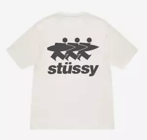 Stussy Surfwalk Pigment Dyed T-Shirt Natural 1905063 - Picture 1 of 2