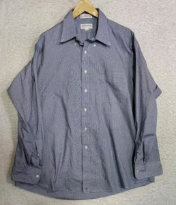 Hathaway Long Sleeve Button Up Dress Shirt Men's Size 17-35 Made In USA - Picture 1 of 9