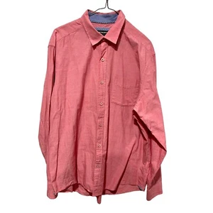Johnston & Murphy Langarmhemd Rosa Blau Herren Größe XL - Bild 1 von 8