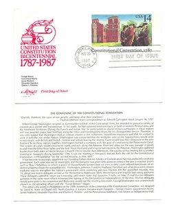 UX116 14c Constitution Convention Artmaster FDC - Imagen 1 de 1