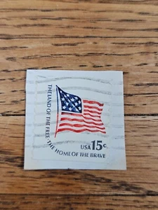US Stamp "The Land of the Free" Flag Ft. McHenry 15c Used - Picture 1 of 2