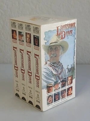 LONESOME DOVE 4 Tape VHS Box Set 1991 ~ NOS Sealed Foto 1 de 4