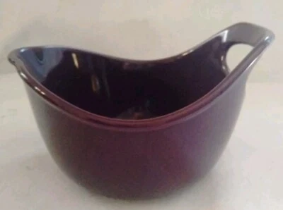 RACHAEL RAY 1 QUART MIXING BOWL W/POUR SPOUT & HANDLE PLUM PURPLE EGGPLANT - Image 1 of 4