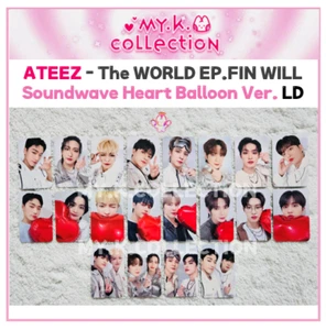 ATEEZ Soundwave Heart Balloon LuckyDraw THE WORLD EP.FIN:WILL Photocard digipack - Imagen 1 de 23