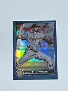2022 Topps Chrome Ben Baller Zach Thompson Rookie Blue Refractor /75 RC