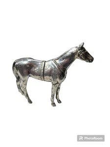 Vintage 1930s horse trophy statue without the base. Initial JB on the stomach - Picture 1 of 15