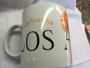Starbucks Tasse Los Angeles Collector Series 20 oz 1994 Orange Palm Tree - Bild 1 von 4