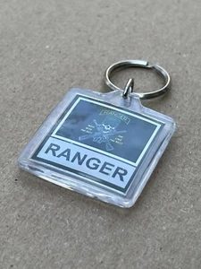 Acrylic Armed Forces Keychain Army Ranger Key Ring FREE SHIPPING *NIP* - Picture 1 of 2