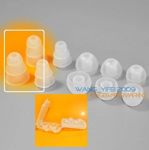 5 Pairs Clear Tree Shape Gel Earbud Ear Buds Tips For Tour Sony Earphones L Size - Picture 1 of 9