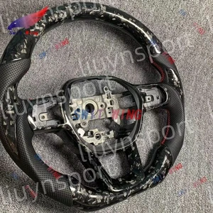 Forged Carbon Fiber Leather Steering Wheel for Honda Accord 11th Gen Civic 22-25 - Picture 1 of 6