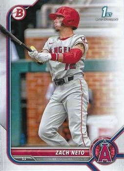 2022 Bowman Draft Paper Prospects #BD-18 Zach Neto 1st Los Angeles Angels - Image 1 of 2