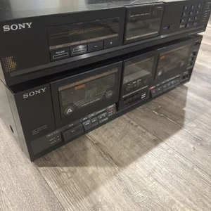 Sony TC-W235 estéreo Cassette Deck y Sony ST-JX235 - Imagen 1 de 8