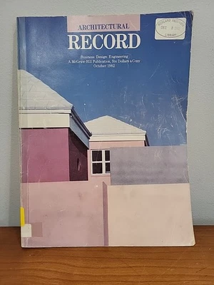 ARCHITECTURAL RECORD MAGAZINE OCT 1982 Northwestern COLLEGE Dormitories Rowland - Image 1 of 4