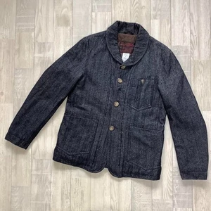 Filson wool blend tweed rugged padded jacket M size Made in Italy Vintage USED - Picture 1 of 10