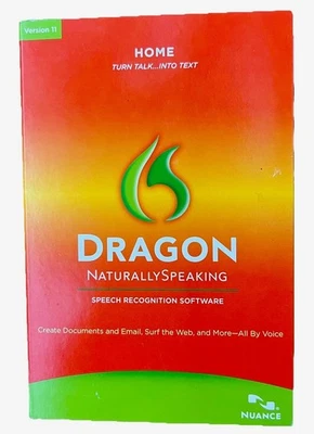 Dragon Nuance Naturally Speaking Home Versión 11 Completo con Auricular/Micrófono Foto 1 de 4