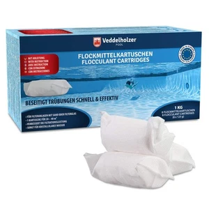 1 kg cartucce flocculanti per Piscina 8 x 125g per sistemi di filtraggio a - Foto 1 di 12
