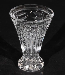 Rovelli Crystal 5" Vase 24% Handcut Lead Crystal MCM Original Label - Picture 1 of 4