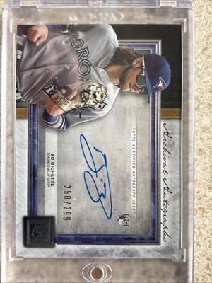 2020 Topps Museum Collection - Archival Autographs Bo Bichette #AA-BB /299  - Image 1 of 2