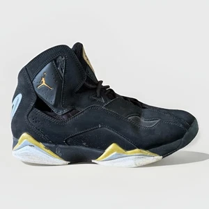 Nike Air Jordan True Flight Herren Größe 8,5 Schwarz Gold Basketballschuhe Turnschuhe - Bild 1 von 12