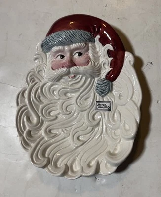 OCI Taiwan Ceramic Santa Candy Dish 8 X 6 In. New!!! - Image 1 of 2