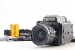 [ MINT w/ Strap ] Pentax 645 Camera SMC A 45mm F2.8 + 120 Film insert From JAPAN - Picture 1 of 17