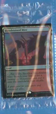MTG: PreRelease Promo: Modern Horizons 3: Bloodstained Mire: FOIL: STILL SEALED - Image 1 of 2