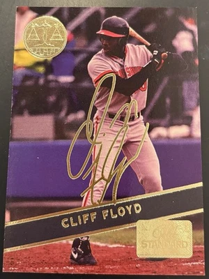 CLIFF FLOYD: 1994 SIGNATURE ROOKIES GOLD STANDARD INSERT CARD #GS10 numbered! - Image 1 of 4