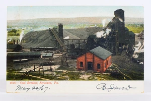 Scranton PA Coal Breaker Lackawanna Co Butler Huber 1907 Postcard - Picture 1 of 3
