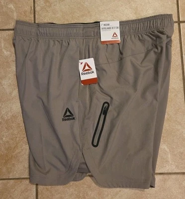 Men's Reebok shorts size 2XL With 7 inch inseam Color Is Driftwood New with Tags - Image 1 of 4