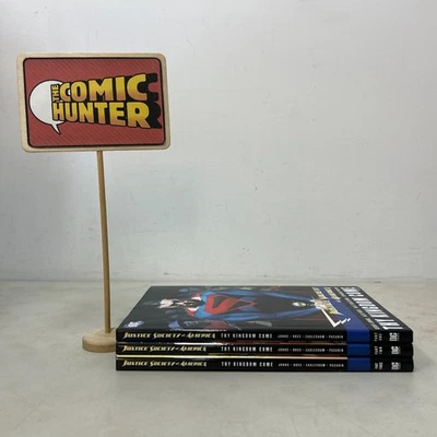 Sociedad de la Justicia de América Tu Reino Ven Parte 1-3 Tapa Dura Firmado y Boceto Foto 1 de 4